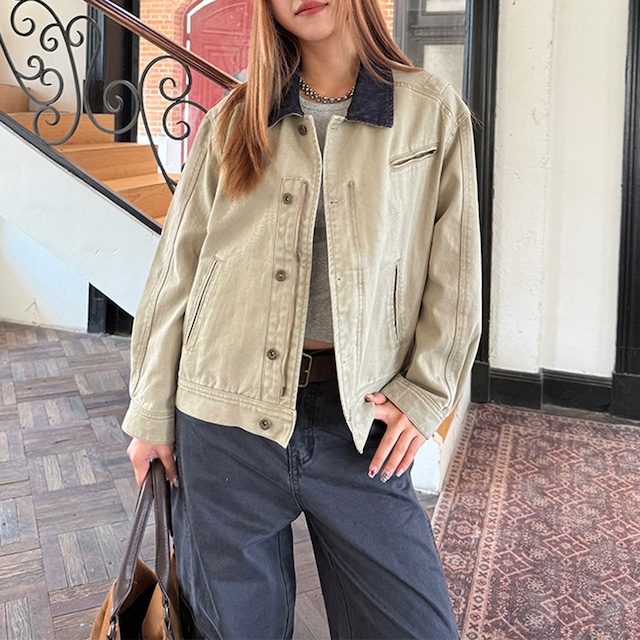 ミリタリーテイストワークジャケット R00984