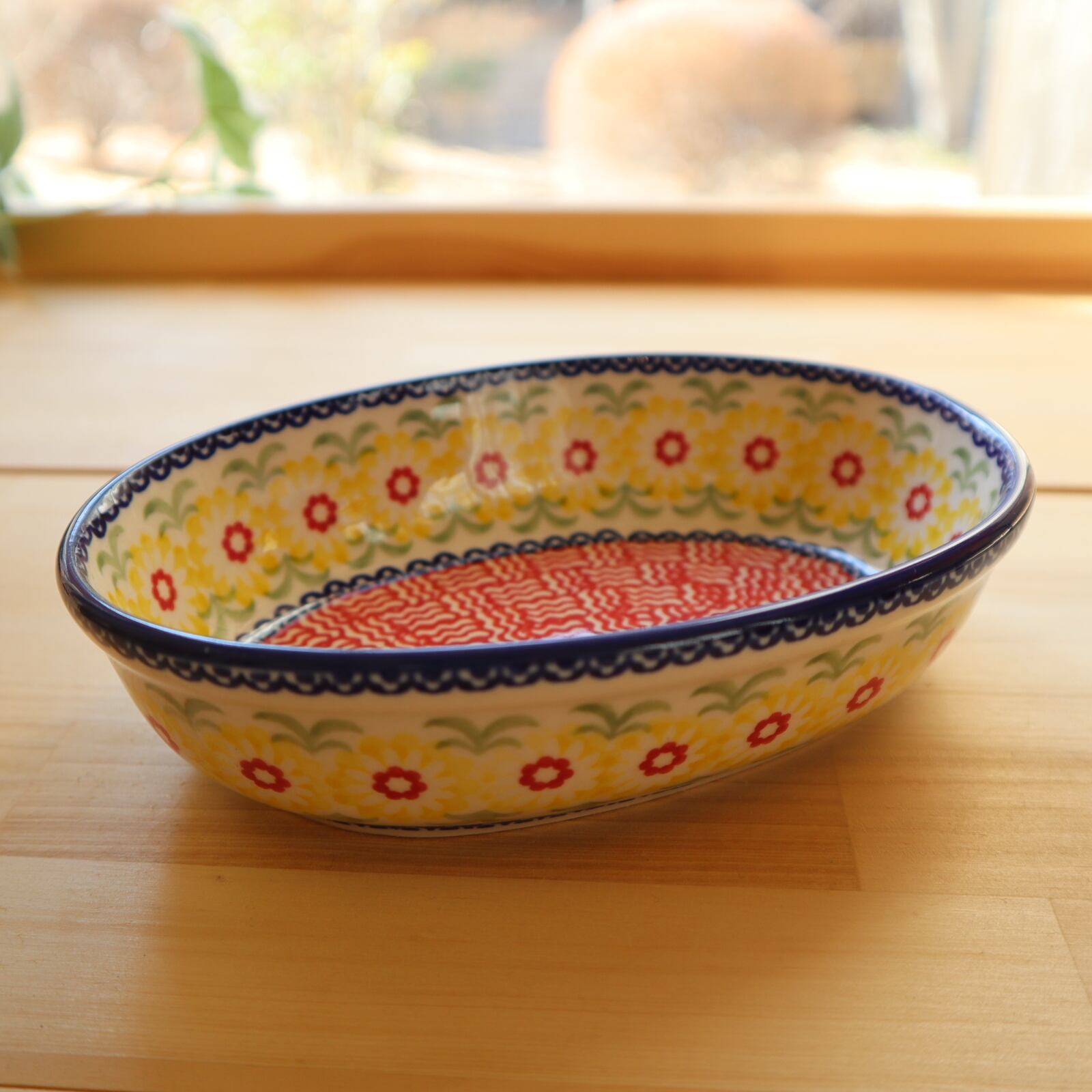 ポーリッシュポタリー マヌファクトラ グラタン皿 多様性プレート皿 １