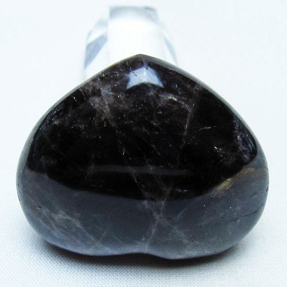 モリオン 置物 ハート 黒水晶 一点物 145-1911