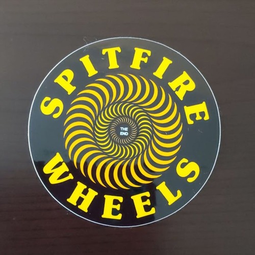 【ST-79】Spitfire Wheels Skateboard スピットファイア スケートボード ステッカー Classic black