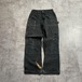USA製 ブラック ダブルニー Carhartt B01-BLK 28×30