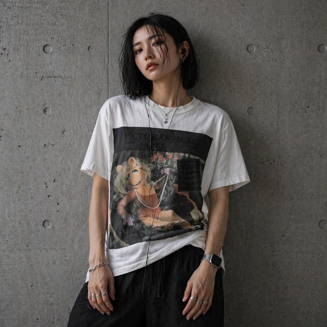 GG426 Tシャツ 90s ミスピギー ヴィクトリアズ シークレット パロディ