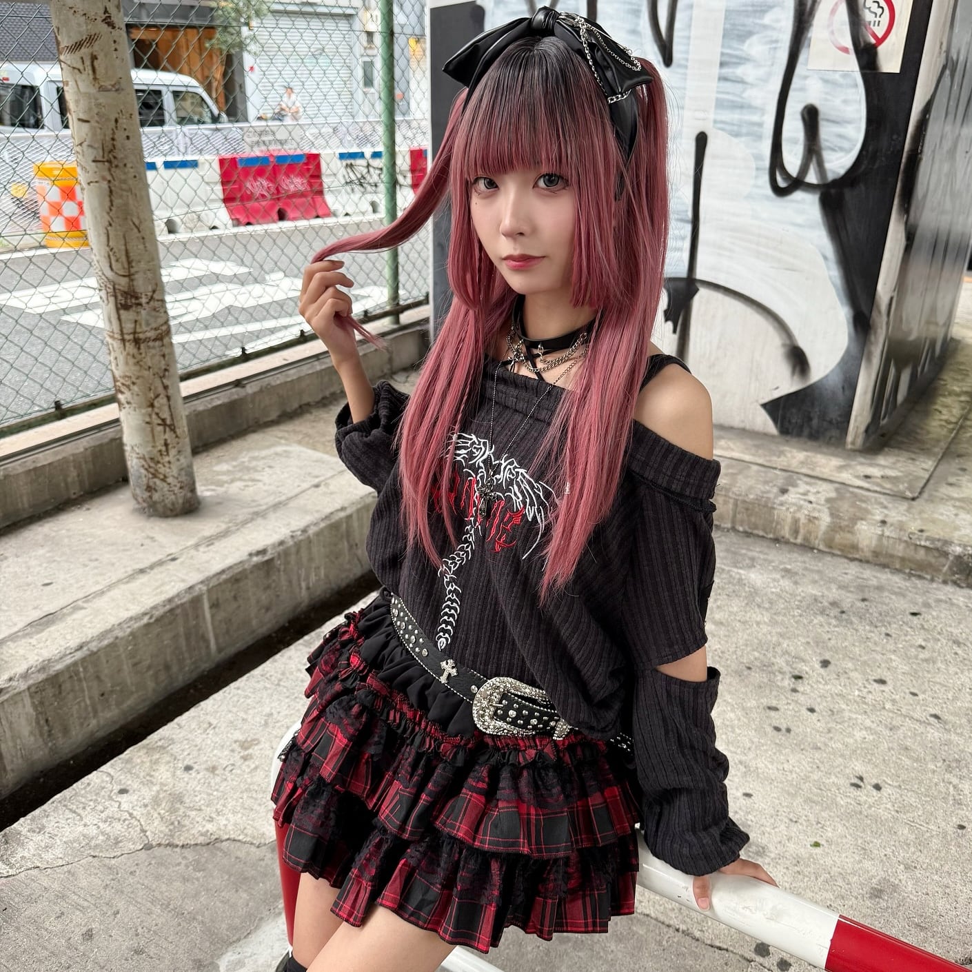 新作】パンクチェック フリルレーススカート | VOLCAN&APHRODITE