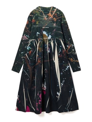 【26AW】NONTOKYO ノントーキョー / ワンピース /  DIRECT PRINT RIB GATHER O/P (TREE)