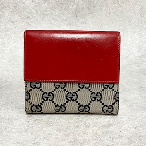 GUCCI グッチ GG柄 ジャッキー 二つ折り財布 レッド 4422-202111