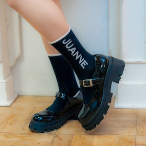 "Juanne" logo socks