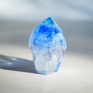 No.1134  空想鉱石硝子　『氷玻夜・柱状結晶』