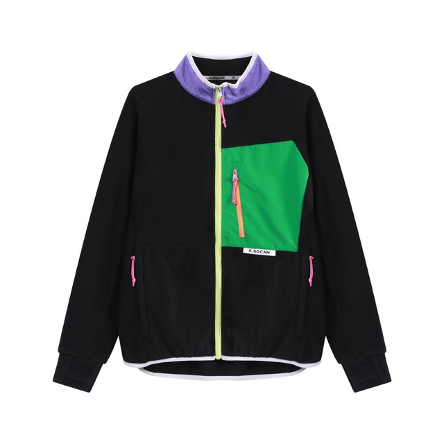 カラーブロックフリースジャケット C00794