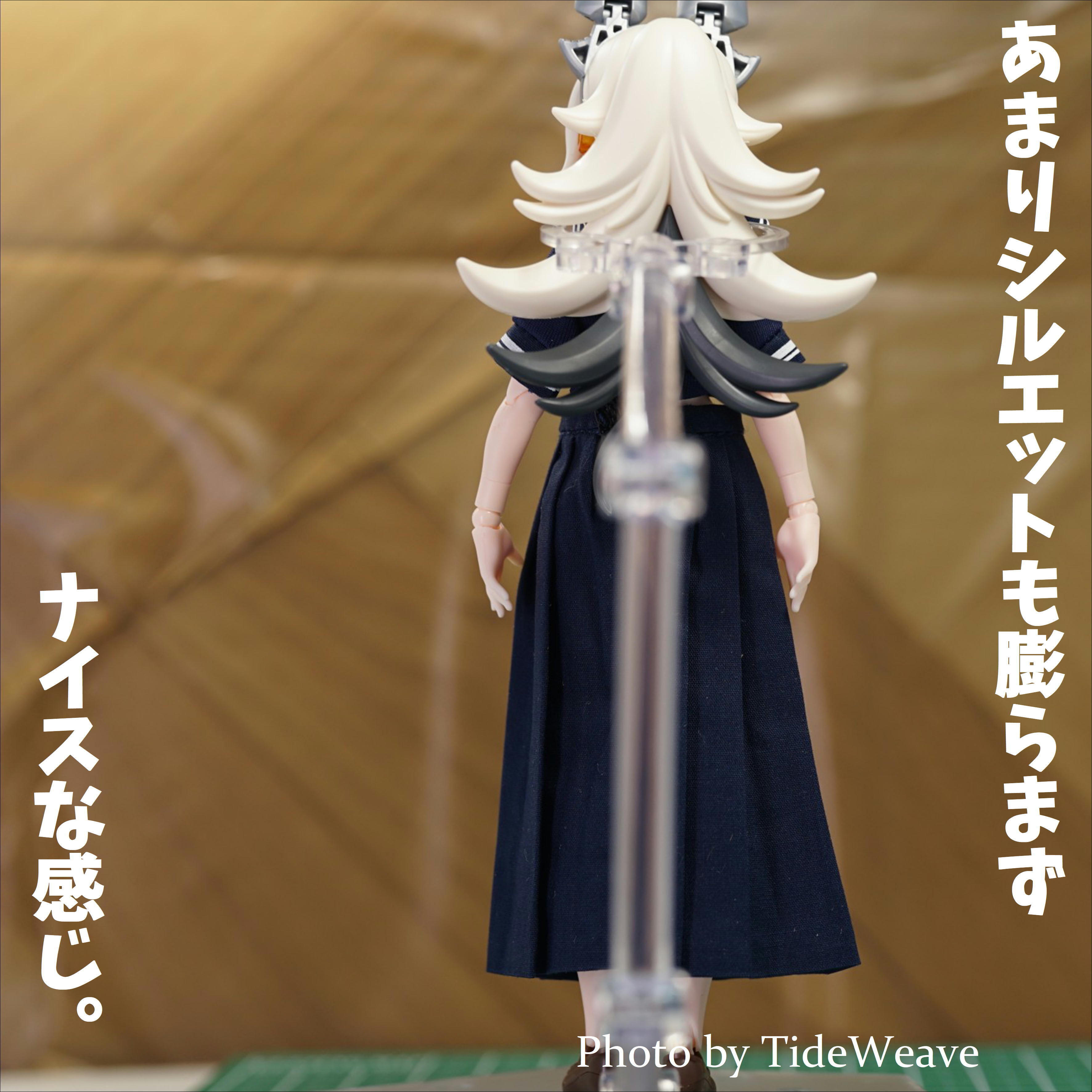 セーラー服② ネイビー 1/12スケール アウトフィット ドール服 蝸之殻