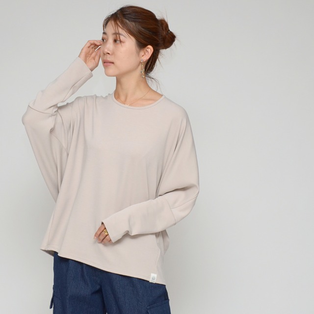 【360度美しい】立体ドルマン×コクーントップス　 - LER-2564 グレージュ-