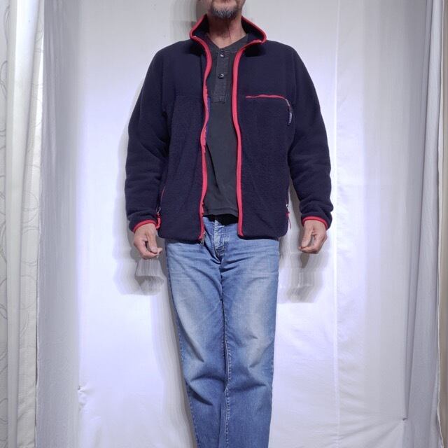 1990s Patagonia Synchilla Cardigan Fleece Jacket Made in USA Size