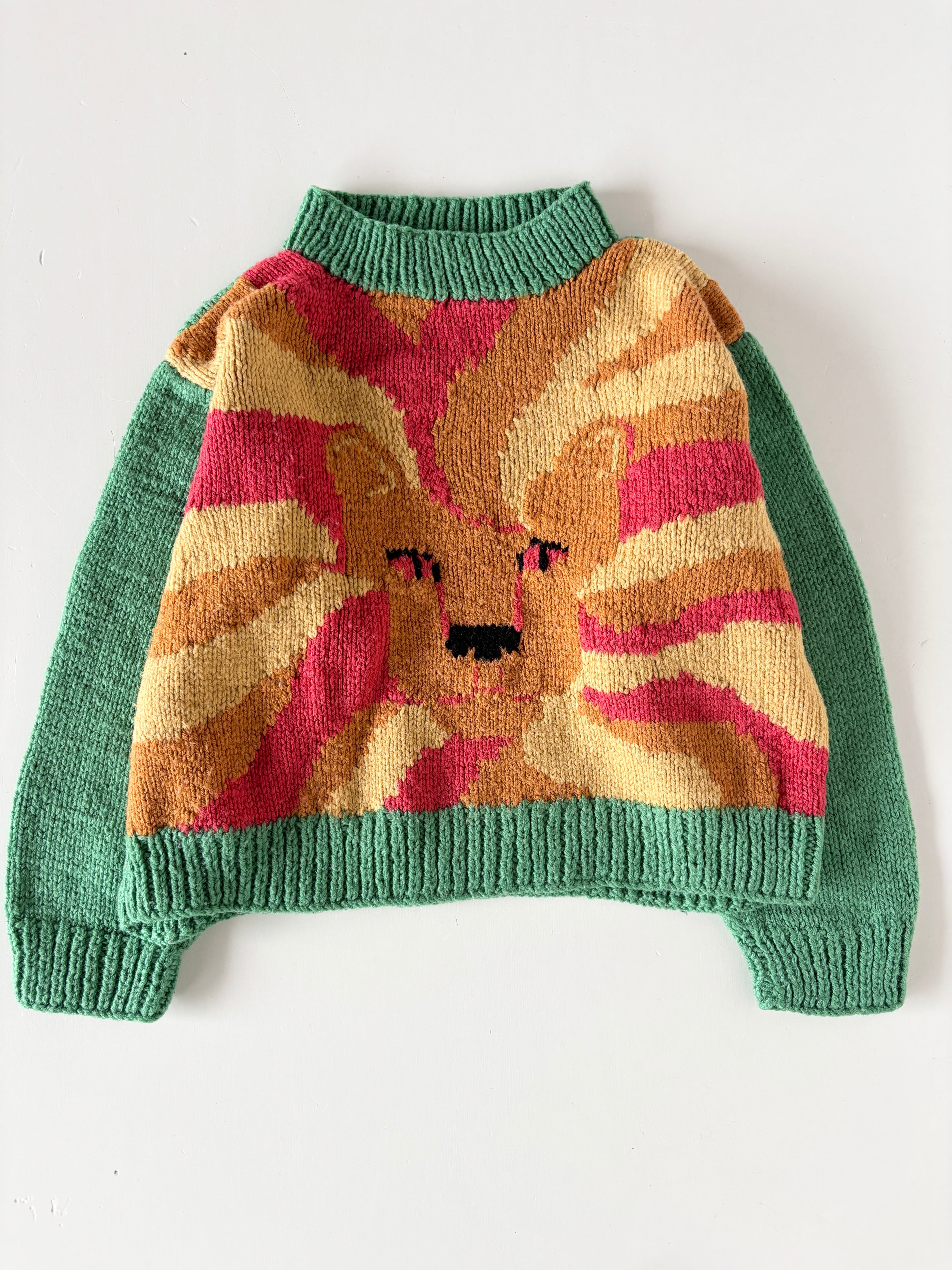 【5-6T相当・vintage】アニマルニット