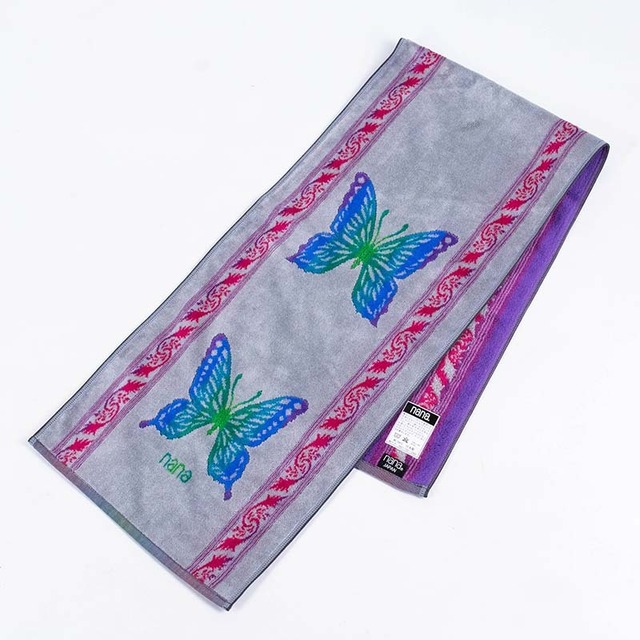 タオル　横浜ナナ　湘南ナナ　NANA　スポーツタオル　パピヨン２　グレー多色　nn-spt69