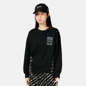 SALE 送料無料 【HIPANDA ハイパンダ】レディース クルーネック スウェット トレーナー WOMEN'S CREW NECK SWEAT SHIRT / WHITE・BLACK