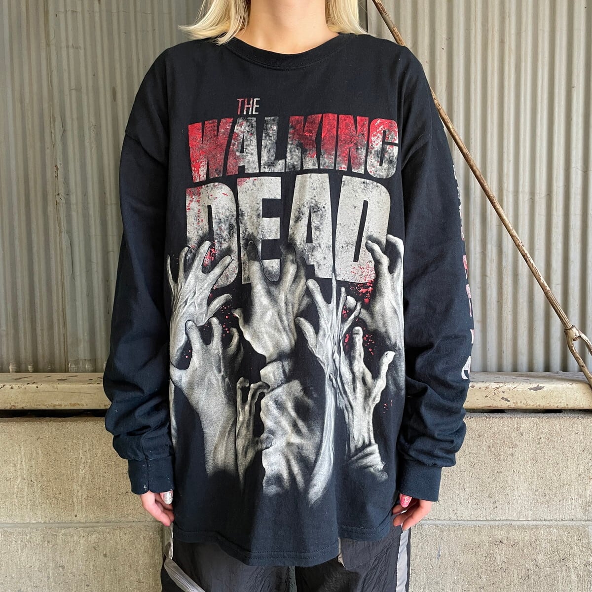 THE WALKING DEAD ウォーキングデッド プリント ロングTシャツ メンズ 