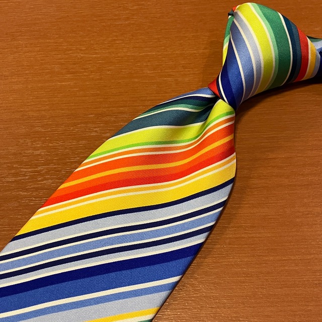 HERMES SILK STRIPE TIE