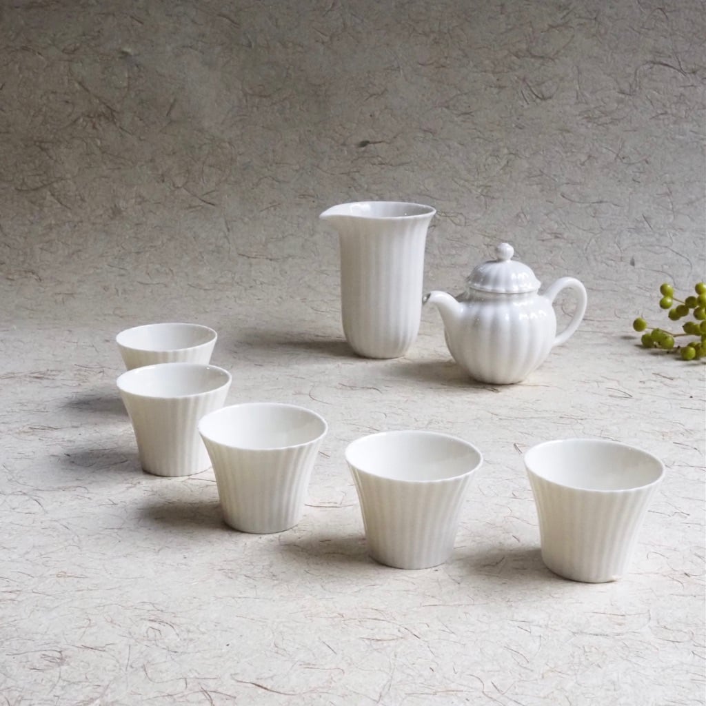 色原 昌希/白磁 リンカ茶杯