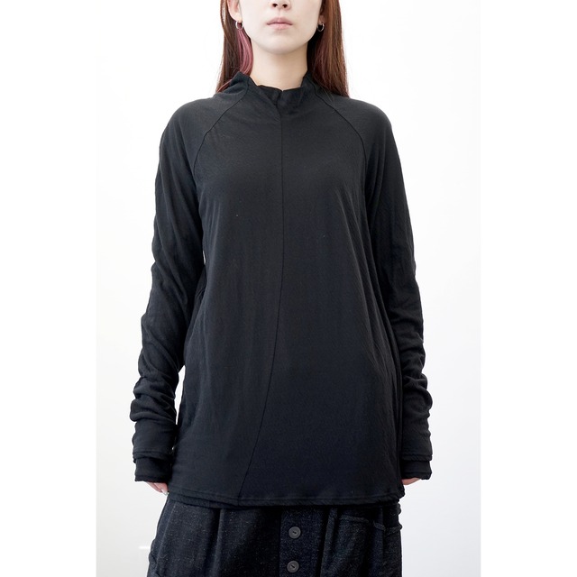 [nude:masahiko maruyama] NU-1584 Bottle Neck Layered T shirt