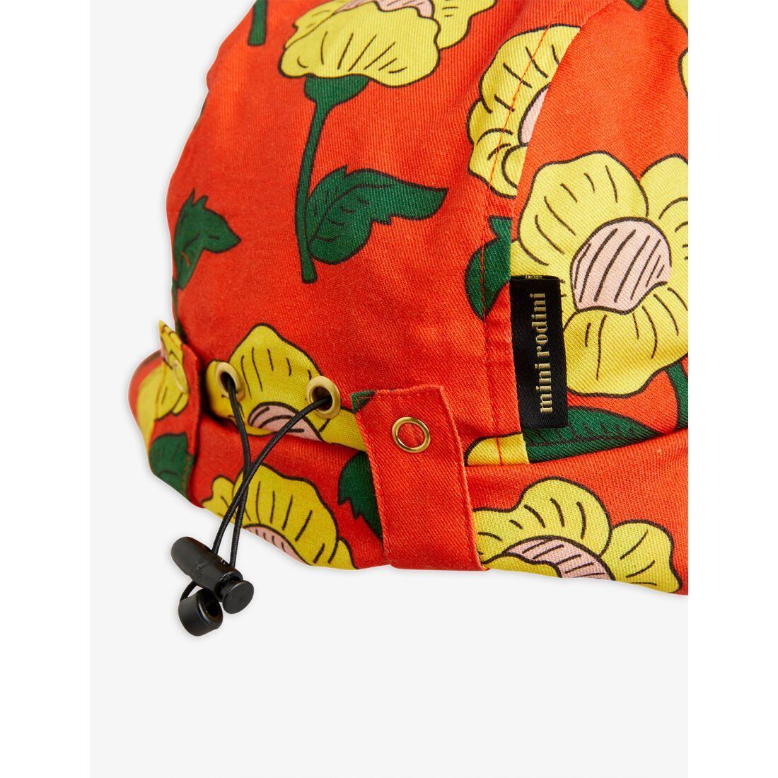 sold out»«MINI RODINI» ミニロディーニ FLOWERS WOVEN SUN CAP | 子供服 capucapu