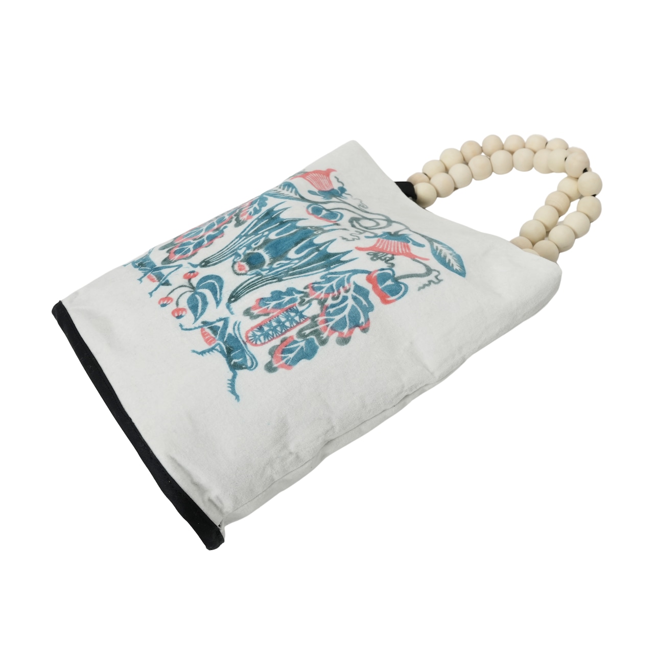 柴田真央 | 別珍ウッドビーズバッグ 晩飯探し・画像3