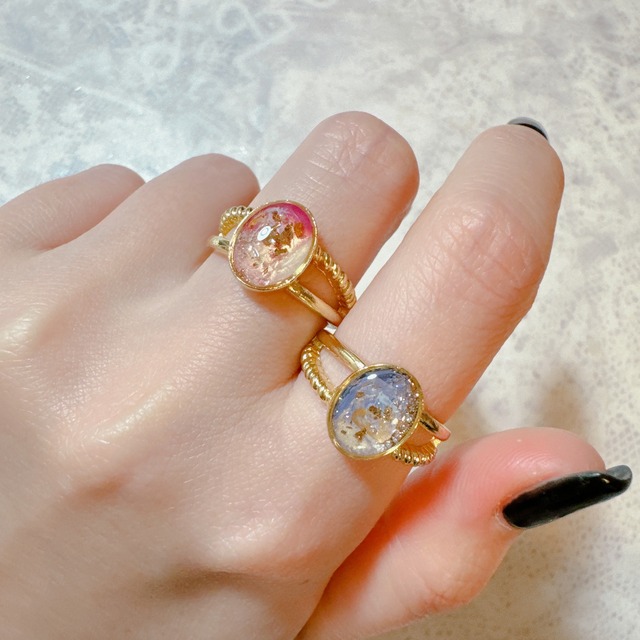 pallet ring -gold-