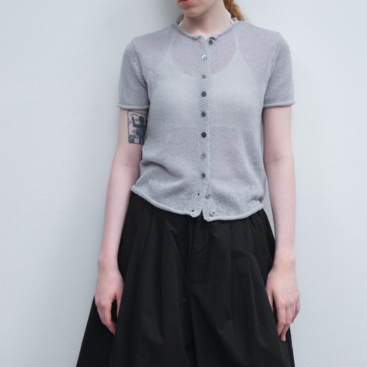 sheer cardiguan【4color】  T4474