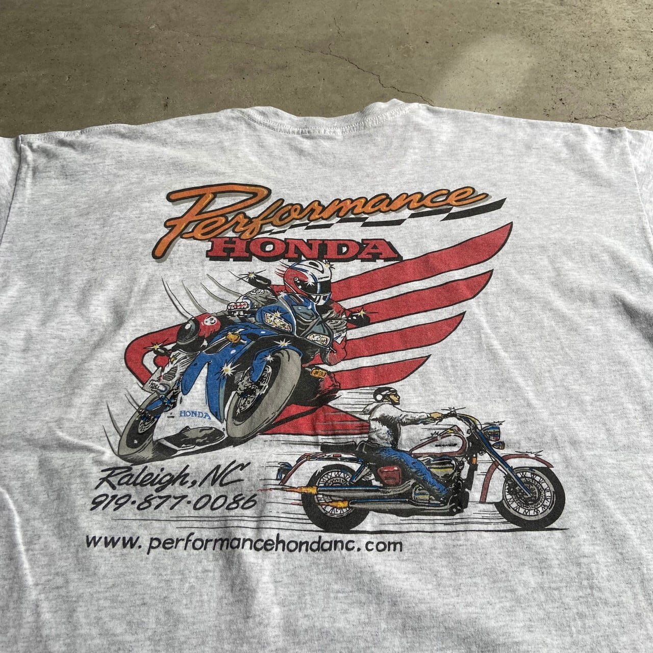 90〜00年代 HONDA ホンダ 企業ロゴ バックプリントTシャツ メンズXL 
