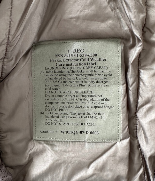 -Level7- Vintage L/REG Ecwcs Gen III Level7 Primaloft Jacket