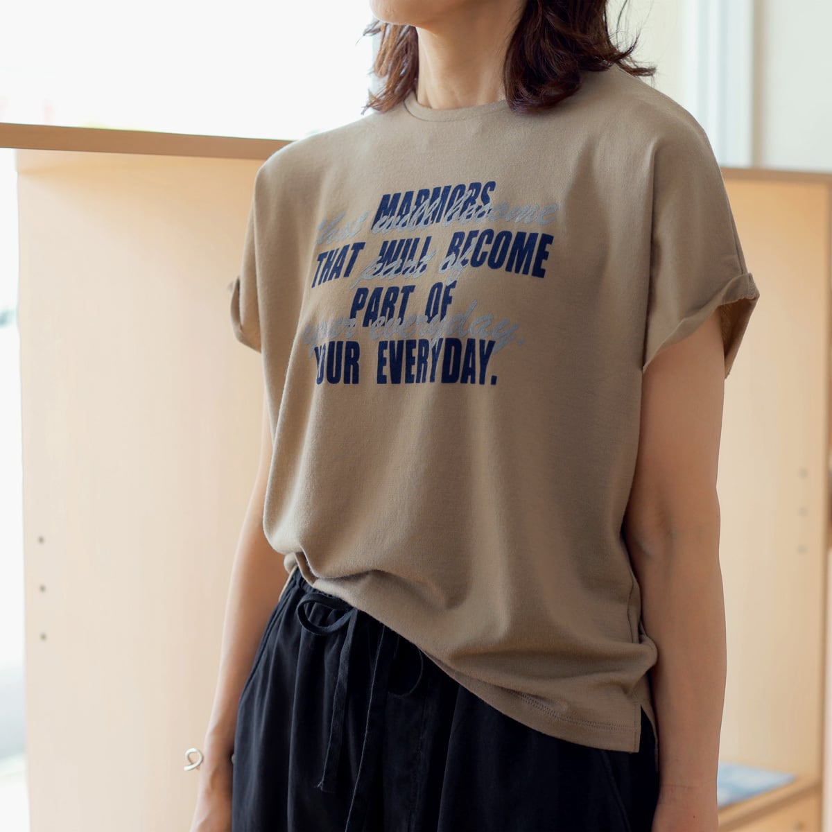 marmors (マルモア) ウォッシュドウールジャージ レタード Tee【レビュー投稿で¥500クーポン!キャンペーン対象商品】