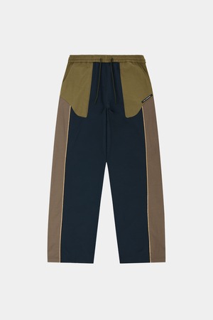[ANDERSSON BELL] UNISEX COLOR BLOCK NYLON TRACK PANTS apa876u(NAVY/KHAKI) 正規品 韓国ブランド 韓国通販 韓国代行 韓国ファッション ANDERSSONBELL アンダーソンベル 日本 店舗