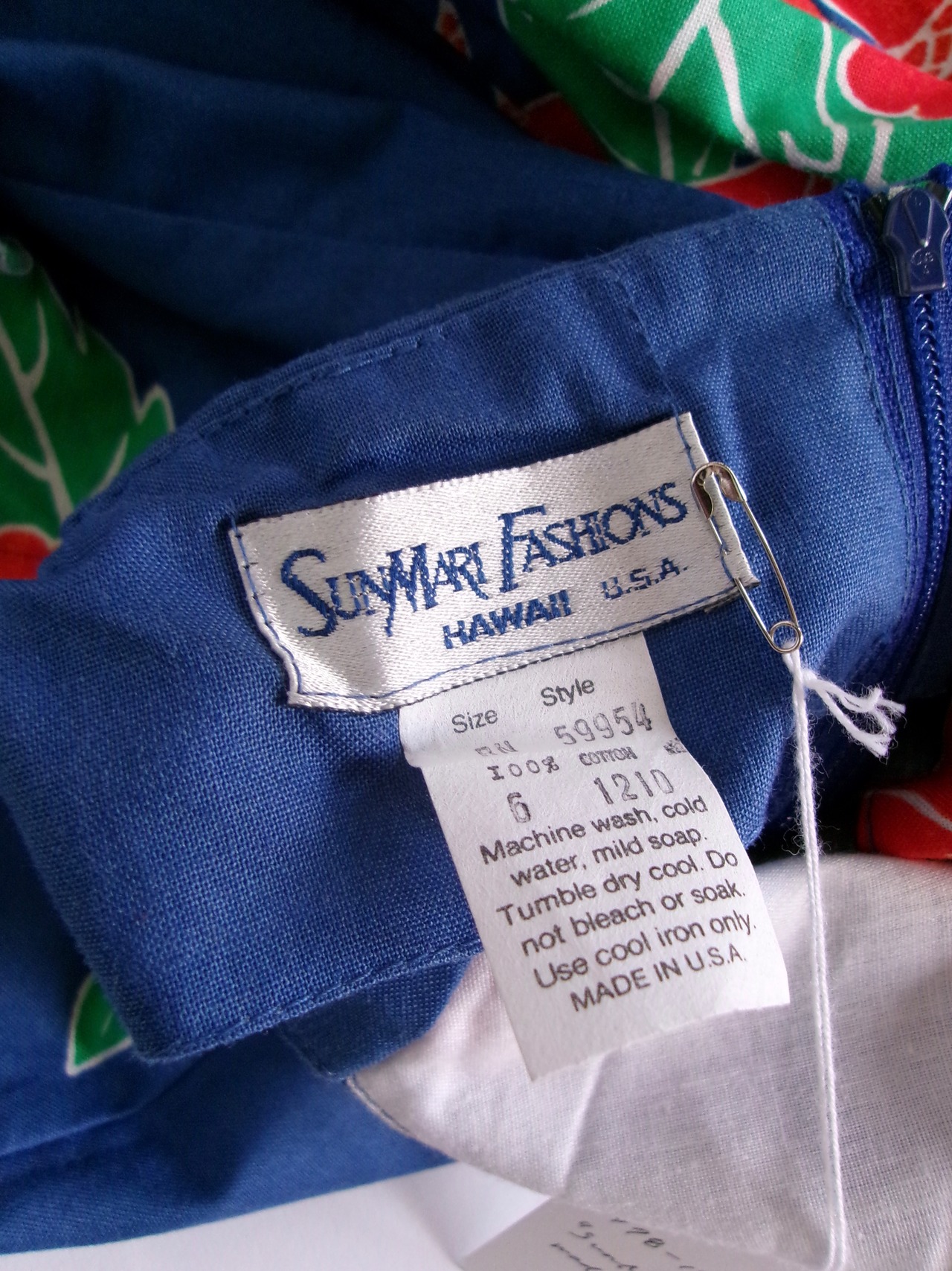 1975-1985 “Sun Mari” Aloha dress Made in USA | 1975-1985年 ヴィンテージアロハワンピース アメリカ製
