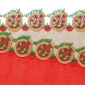 【近沢レース】シーズンタオルハンカチ「ピッツァ」