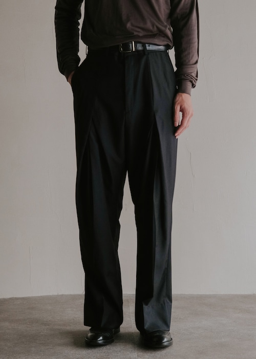 D.Nart.Ampta 25AW 5 Tack slacks / Black
