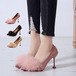 メガ割-パンプス 痛くない ハイヒール パンプス オフィス　スエード　ポインテッドトゥ パンプス 黒 ブラック ピンヒール 美脚パンプス ヒール9CM 結婚式 通勤 シンプル リクルート 就活 冠婚葬