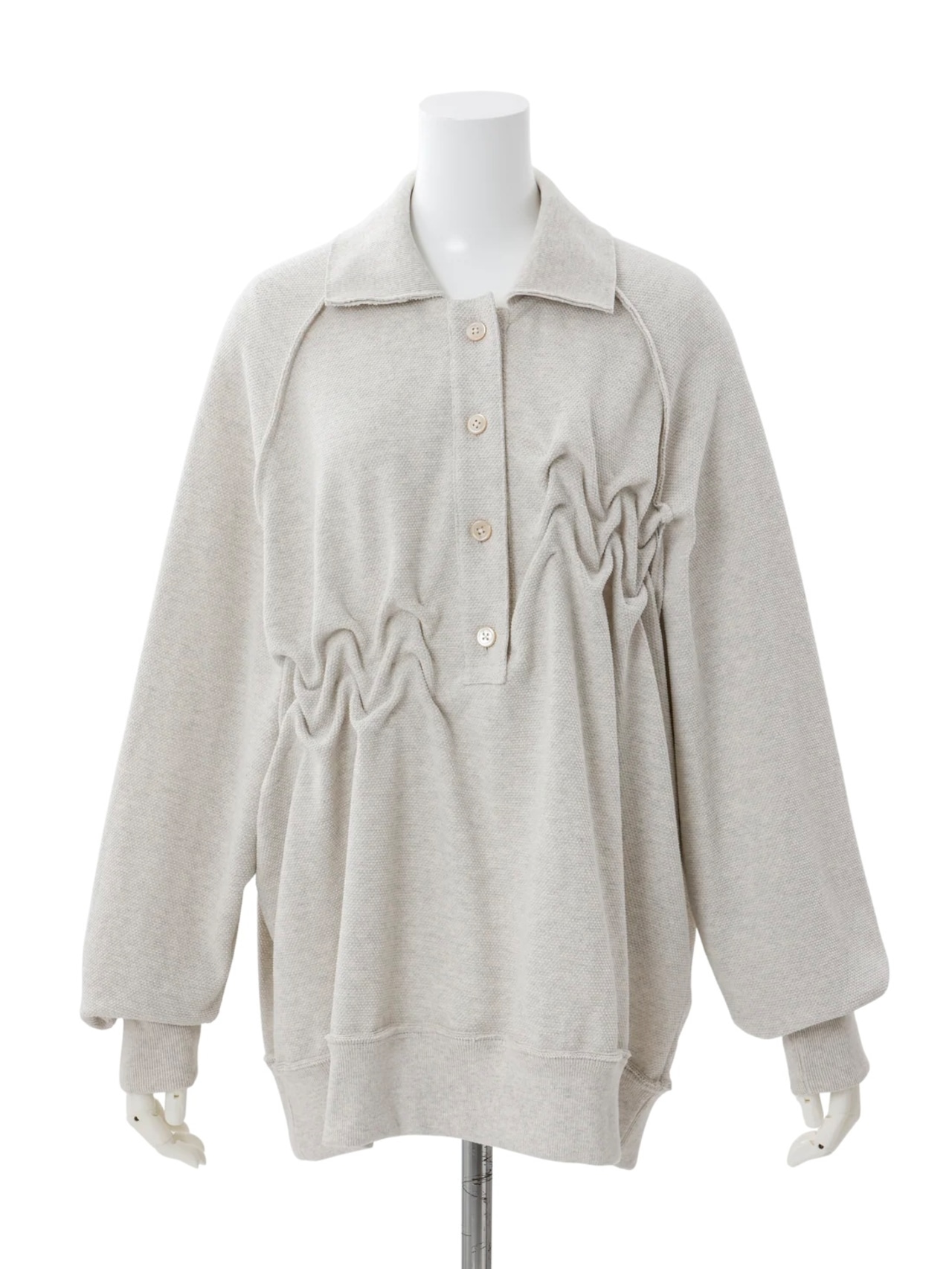 【26SS】Create Clair クリエイトクレイル / RAW EDGE LOOSE POLO - 2