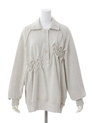 【26SS】Create Clair クリエイトクレイル / RAW EDGE LOOSE POLO