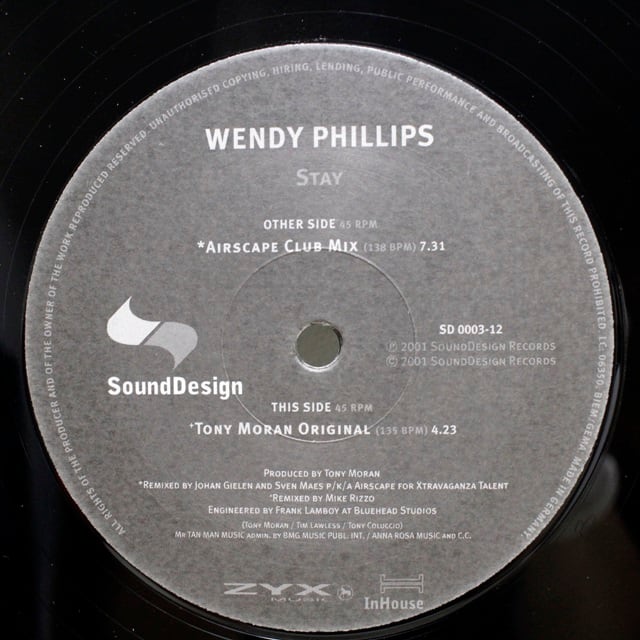 Wendy Phillips / Stay [SD 0003-12] - 画像2