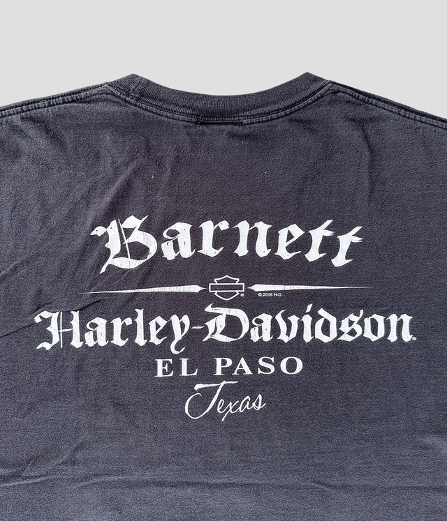 -Harley Davidson- Used Thunder Lightning Print T-shirt