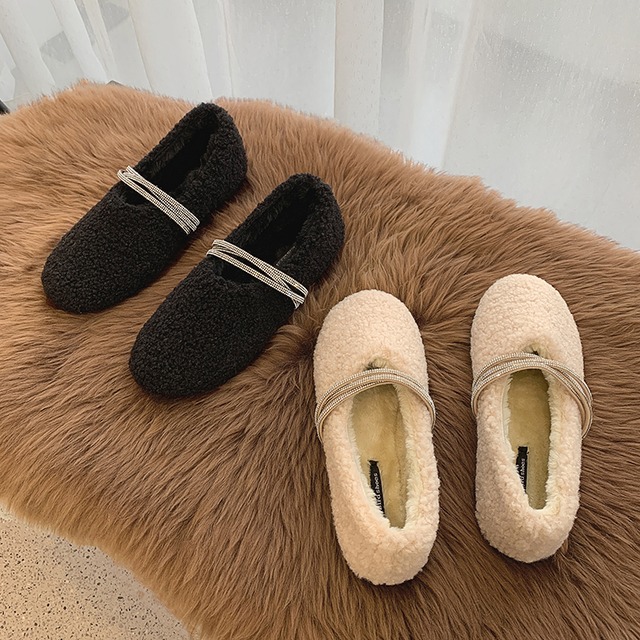 シングルレッドソリッド カラーベルベットカジュアル 靴 シューズ ソリッドカラー フェイクシューズ3429329439