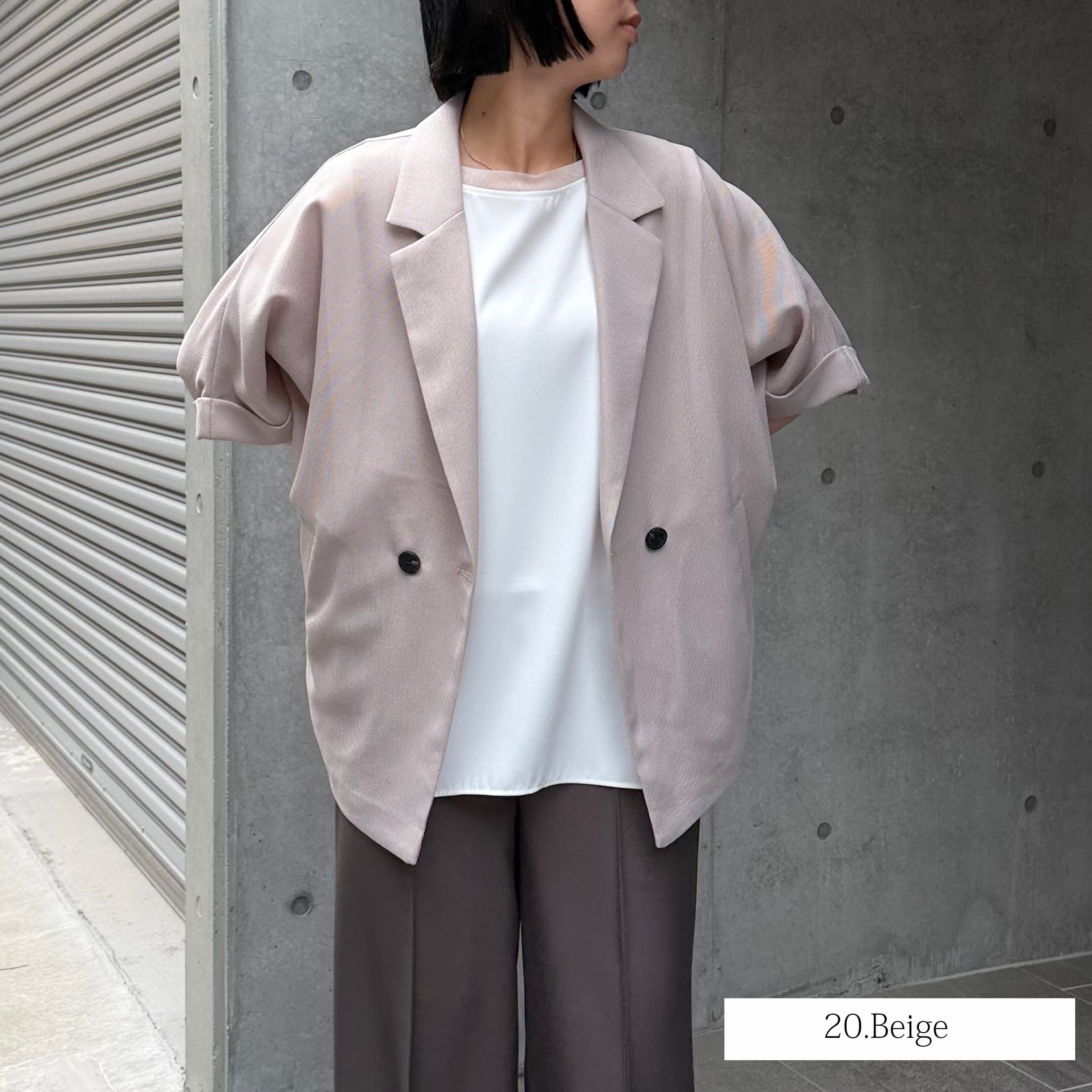 ドルマンメッシュテーラードジャケット（NO.01262401） | AnnaKerry