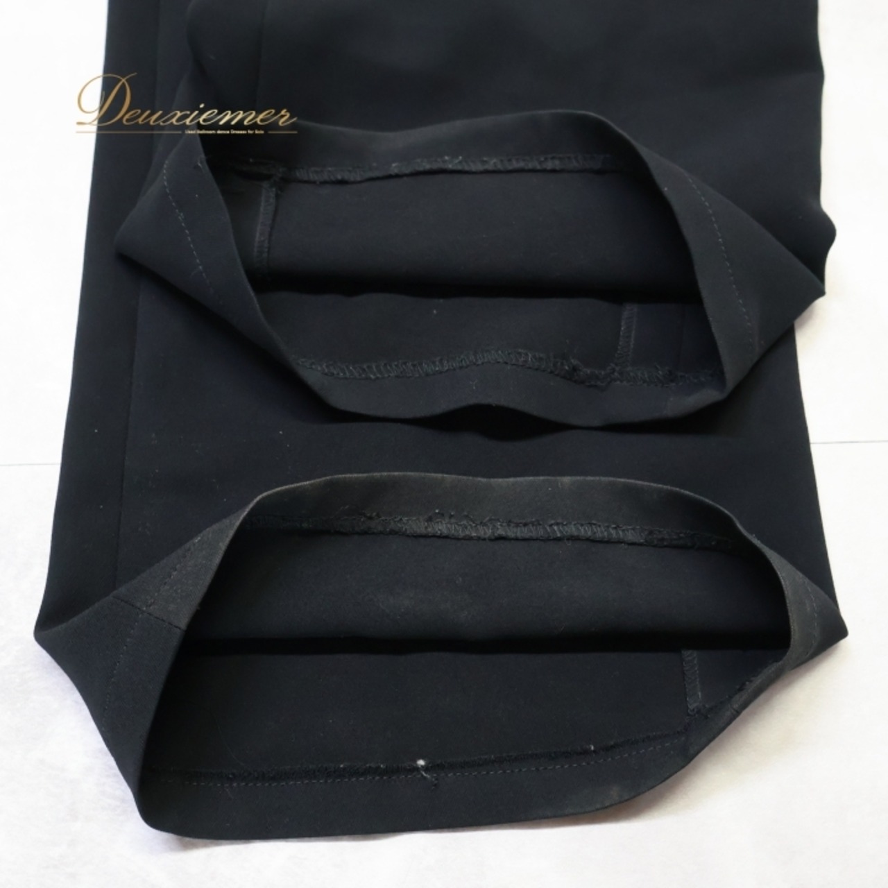 社交ダンス 衣装 ズボン ブラック系 チャコット Chacott パンツ ボトムス シンプル ラインストーン レッスン 練習 キラキラ 日本製 上品 ファスナー シルバー系