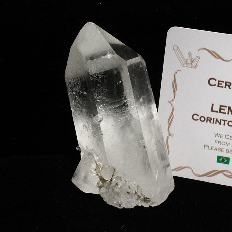 レムリアンシード 水晶 原石 ブラジル ミナスジェライス州 コリント産 セルフヒールド 証明書付属 一点物 271-311