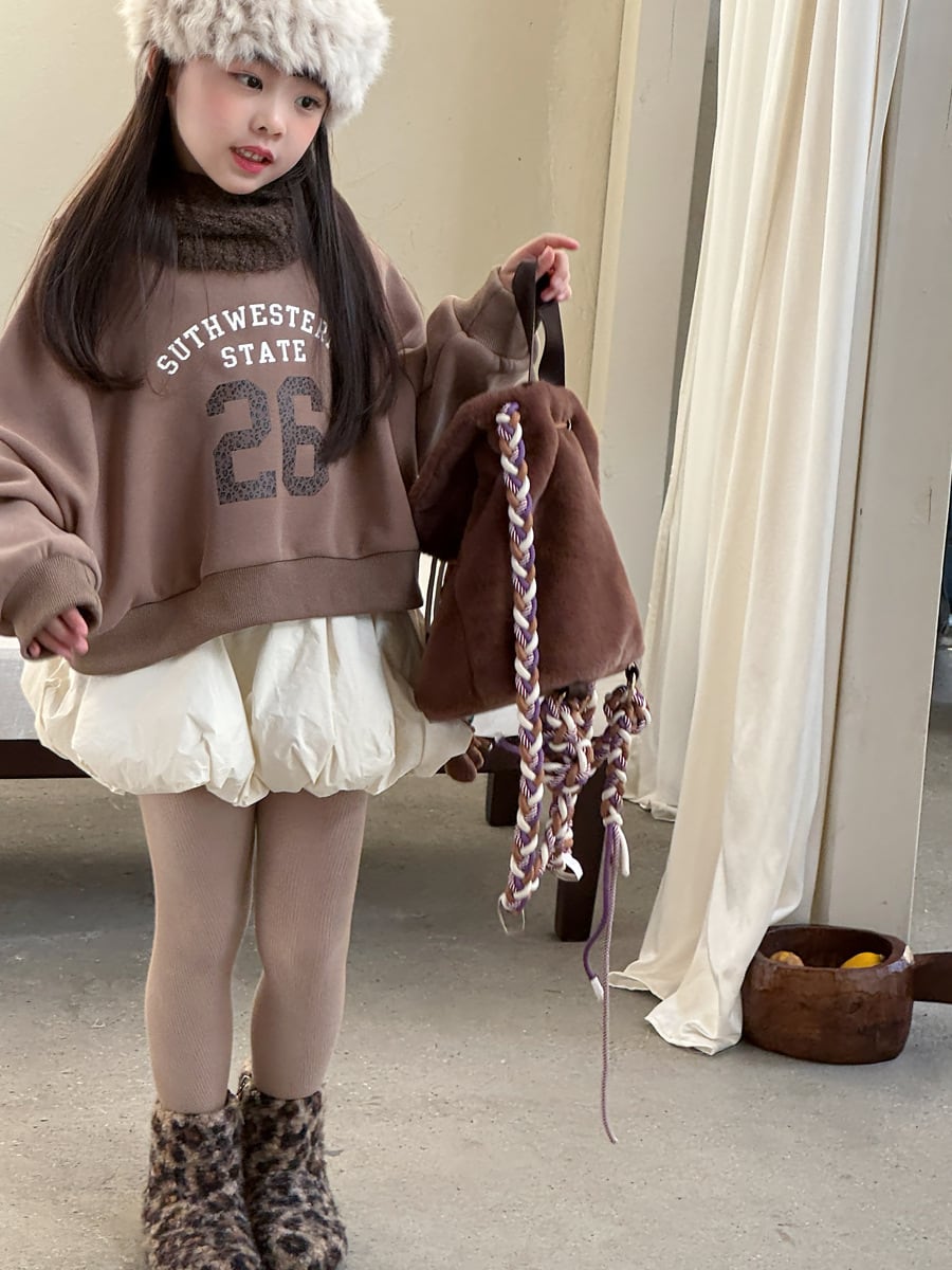 26ショート丈裏起毛トレーナー