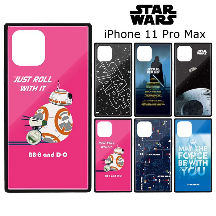 Iphone11promax ディズニー スターウォーズ スクエア 耐衝撃 ガラス ケース Iphoneケース Stars