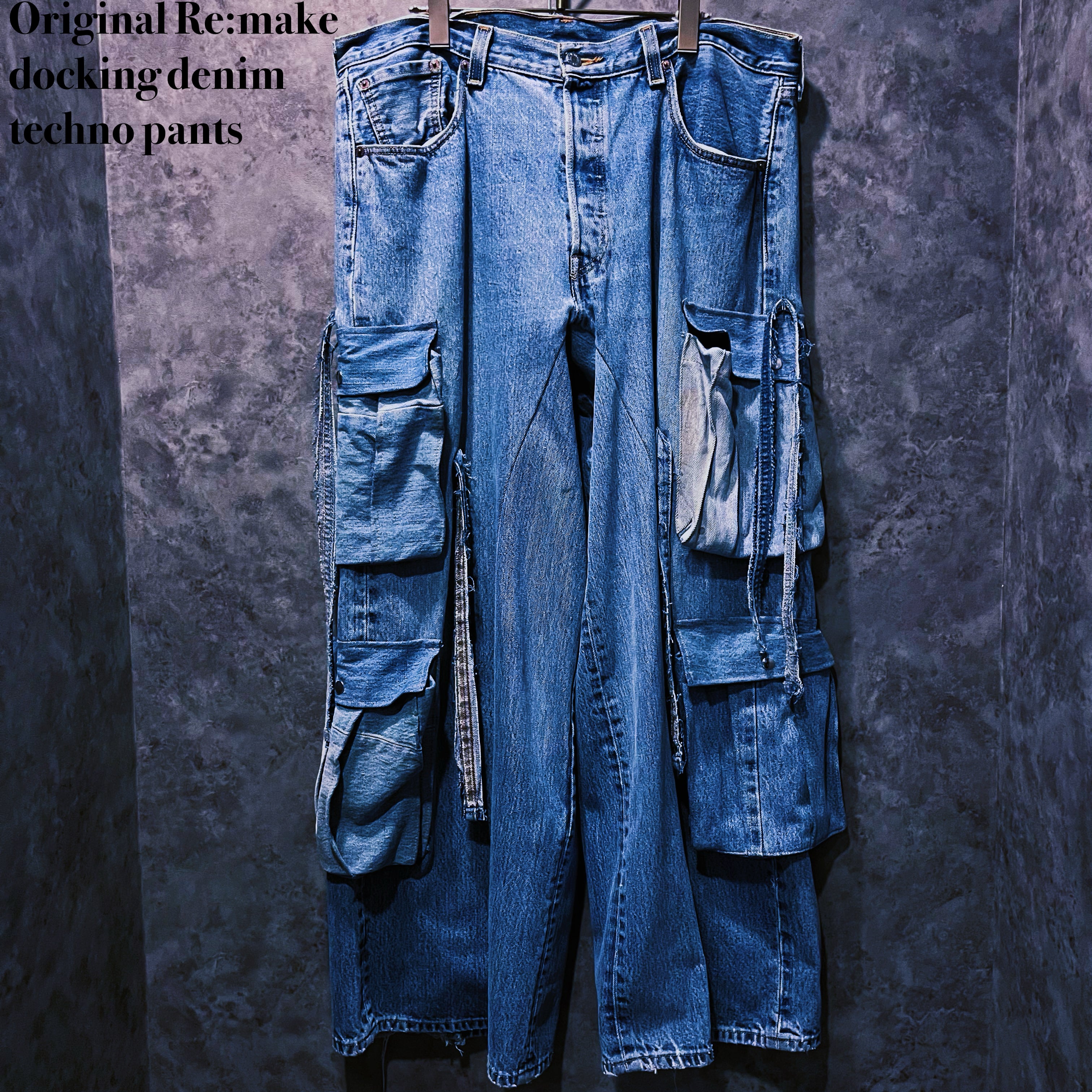 【doppio】Original Re:make docking denim techno pants