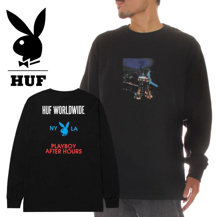 HUF ロンＴ　LサイズTシャツ/カットソー(七分/長袖)