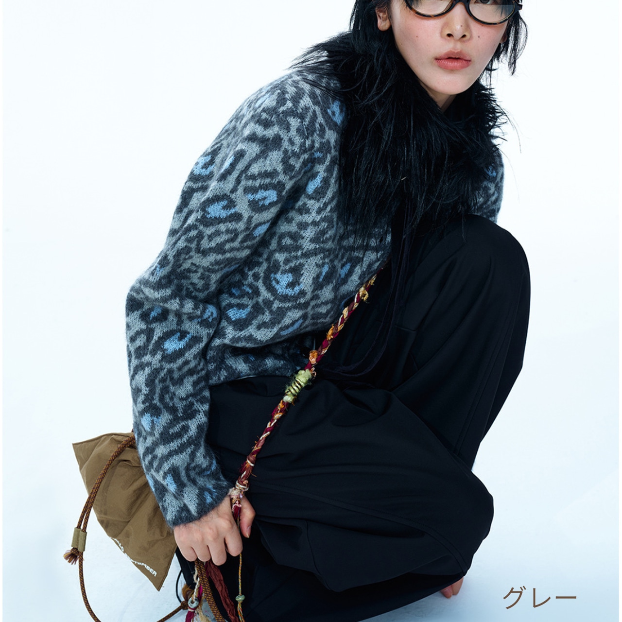 Jacquard Knit Cardigan T3937