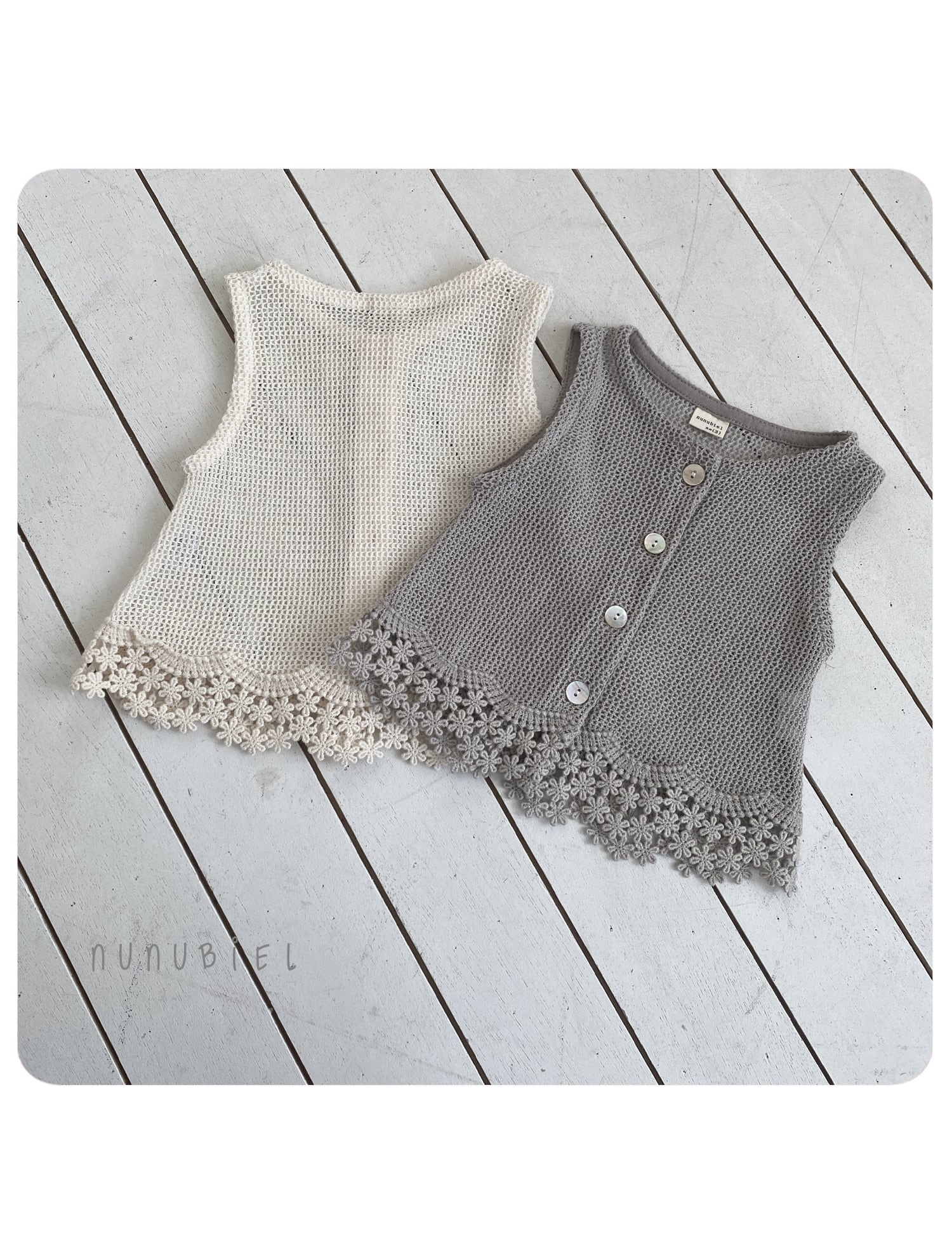 mesh vest【nunubiel】※7月中旬〜下旬発送予定