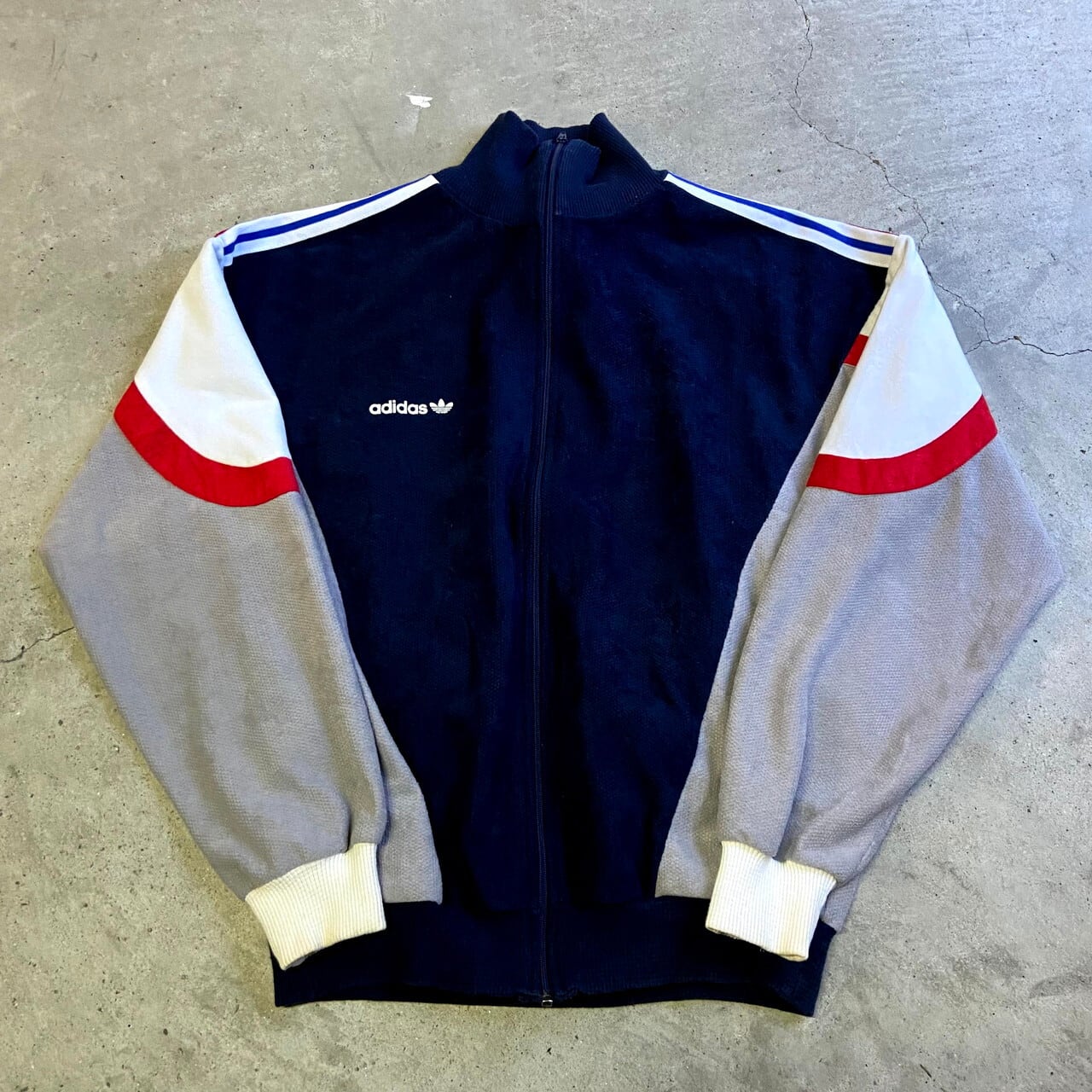 80'sレトロ adidas ジャージ トラックトップ メンズL