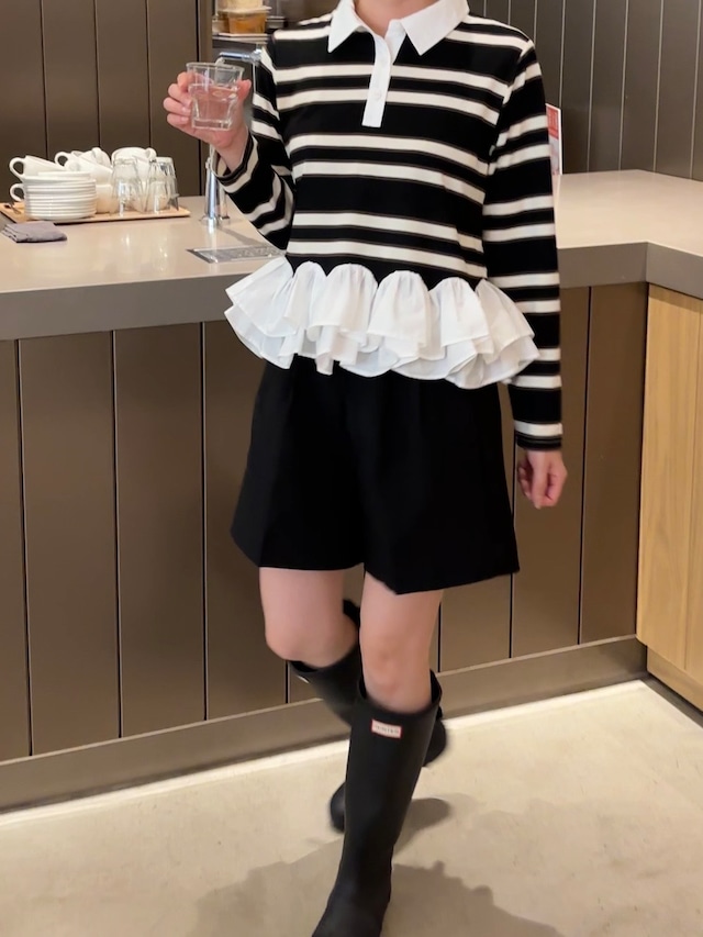 タックハーフパンツ［90015］